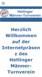 Mobile Screenshot of hetlingermtv.de